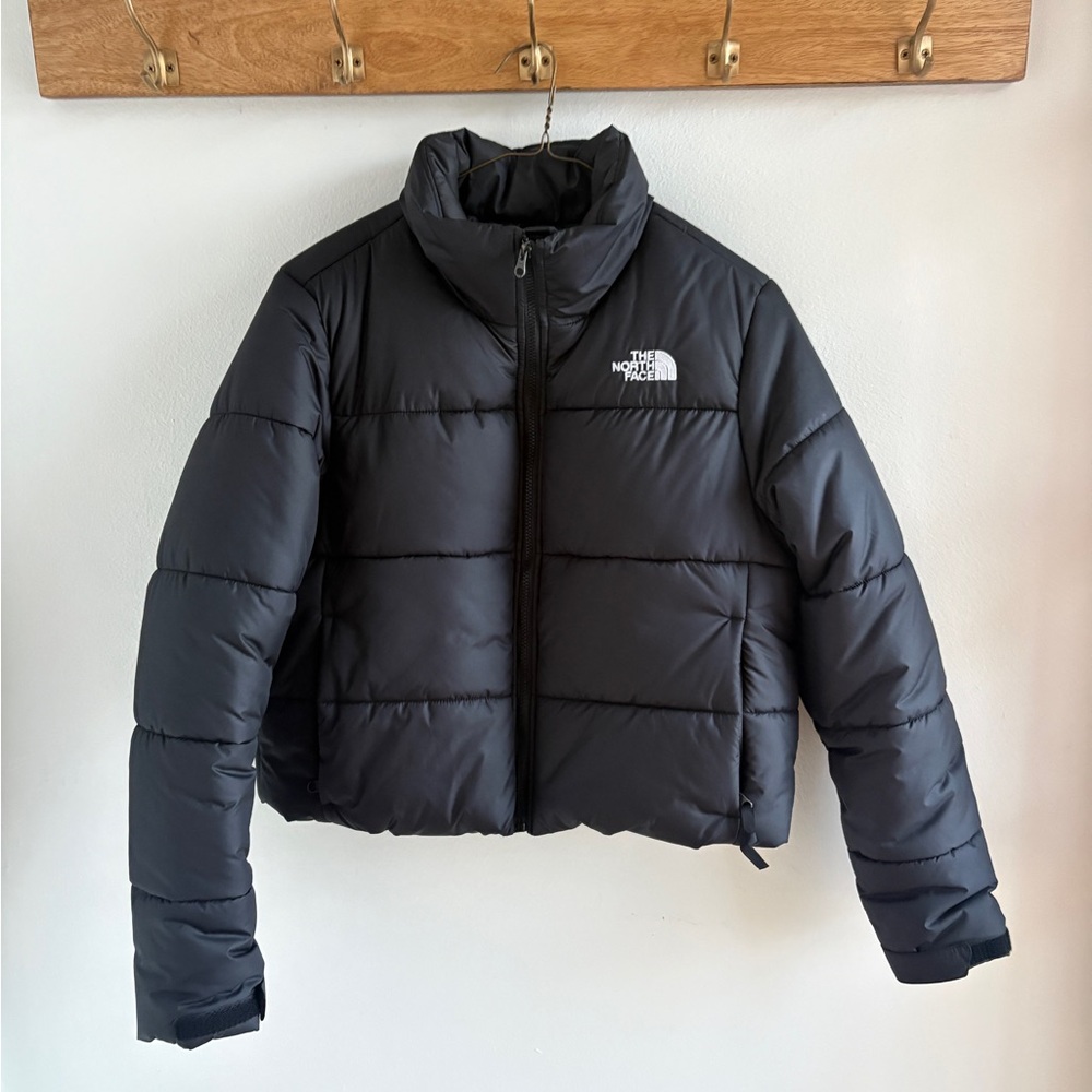 The North Face cropped puffer down Sakura Jacket women’s large NWOT